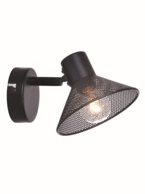 NETTO ΦΩΤΙΣΤΙΚΟ ΕΠΙΤΟΙΧΟ ΜΑΥΡΟ ΜΕΤΑΛΛΙΚΟ ΣΥΜΒΑΤΙΚΟ 1ΧΕ14 IP20 Φ160Χ80mm