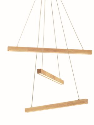 NETTO ΦΩΤΙΣΤΙΚΟ ΚΡΕΜΑΣΤΟ ΦΥΣΙΚΟ ΞΥΛΟ LED 27W 3000K 2850Lm IP20 Φ560Χ1000mm