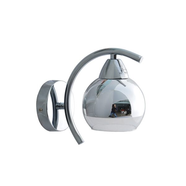 ALIEN-ΦΩΤΙΣΤΙΚΟ ΕΠΙΤΟΙΧΟ ΑΣΗΜΙ  ΓΥΑΛINO ΣΥΜΒΑΤΙΚΟ 1ΧE27 IP20 12X20X19CM