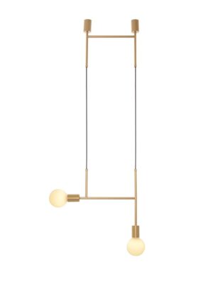 NETTO ΦΩΤΙΣΤΙΚΟ ΚΡΕΜΑΣΤΟ ΧΡΥΣΟ ΜΕΤΑΛΛΙΚΟ ΣΥΜΒΑΤΙΚΟ 2ΧΕ27 IP20 382Χ1100mm