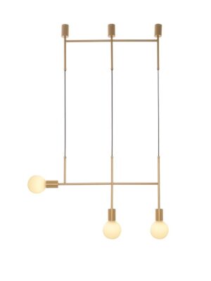 NETTO ΦΩΤΙΣΤΙΚΟ ΚΡΕΜΑΣΤΟ ΧΡΥΣΟ ΜΕΤΑΛΛΙΚΟ ΣΥΜΒΑΤΙΚΟ 3ΧΕ27 IP20 642Χ1100mm