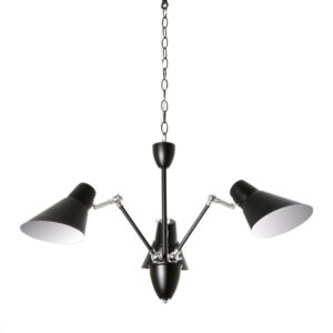 NETTO ΦΩΤΙΣΤΙΚΟ ΚΡΕΜΑΣΤΟ ΜΑΥΡΟ ΜΑΤ ΜΕΤΑΛΛΙΚΟ ΣΥΜΒΑΤΙΚΟ 3ΧΕ27 IP20 Φ720Χ1200mm