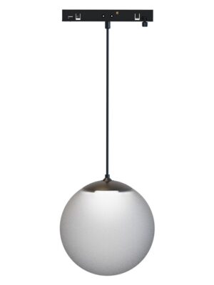 ΜΙΝΙ ΜΑΥΡΟ ΜΑΓΝΗΤΙΚΟ ΚΡΕΜΑΣΤΟ ΦΩΤΙΣΤΙΚΟ 24V DC 7W 4000K 670LM 230° Ra90 5YRS Φ100Χ1000ΜΜ ΟΠΑΛ ΓΥΑΛΙ