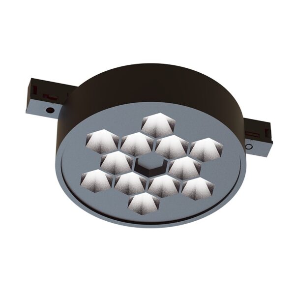 ΜΙΝΙ ΜΑΥΡΟ ΜΑΓΝΗΤΙΚΟ ΣΠΟΤ 24V DC 5W 3000K 270LM 50° Ra90 5YRS Φ71*32ΜΜ