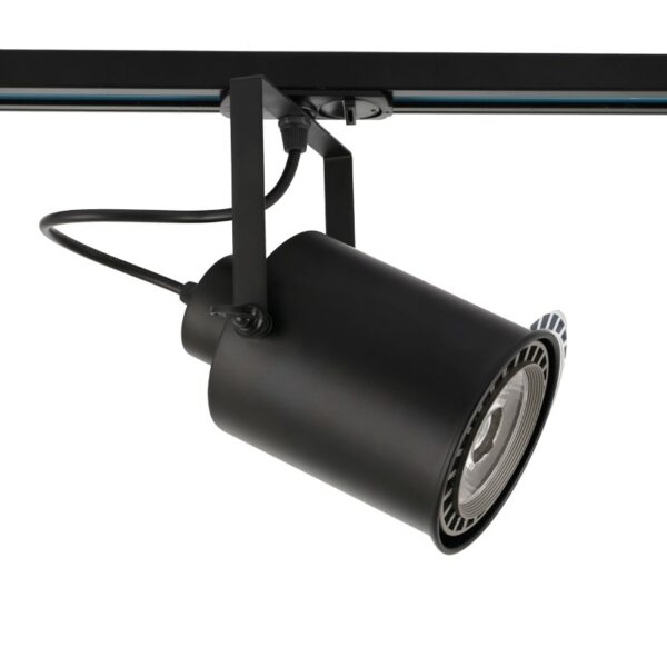 ΣΠΟΤ ΡΑΓΑΣ ΜΟΝΟΦΑΣΙΚΗ ΜΕΤΑΛΛΙΚΟ ΜΑΥΡΟ ΜΕ ΒΡΑΧΙΩΝΑ ΣΥΜΒΑΤΙΚΟ 1xGU10 IP20 107x171x190mm