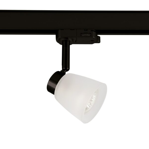 ΣΠΟΤ ΡΑΓΑΣ ΤΡΙΦΑΣΙΚΗ ΑΛΟΥΜΙΝΙΟ ΜΑΥΡΟ ΜΕ ΒΡΑΧΙΩΝΑ ΣΥΜΒΑΤΙΚΟ 1xGU10 IP20 69.5x81x152mm