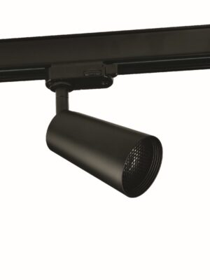 ΣΠΟΤ ΡΑΓΑΣ ΤΡΙΦΑΣΙΚΗ ΑΛΟΥΜΙΝΙΟ ΜΑΥΡΟ ΜΕ ΒΡΑΧΙΩΝΑ ΣΥΜΒΑΤΙΚΟ 1xGU10 IP20 60x102x110mm