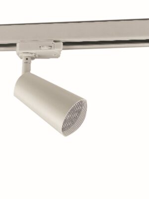 ΣΠΟΤ ΡΑΓΑΣ ΤΡΙΦΑΣΙΚΗ ΑΛΟΥΜΙΝΙΟ ΛΕΥΚΟ ΜΕ ΒΡΑΧΙΩΝΑ ΣΥΜΒΑΤΙΚΟ 1xGU10 IP20 60x102x110mm