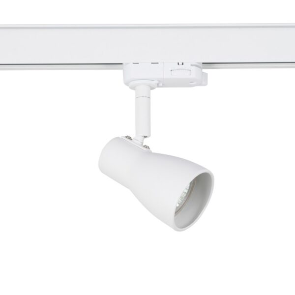 ΣΠΟΤ ΡΑΓΑΣ ΤΡΙΦΑΣΙΚΗ ΜΕΤΑΛΛΙΚΟ ΛΕΥΚΟ ΜΕ ΒΡΑΧΙΩΝΑ ΣΥΜΒΑΤΙΚΟ 1xGU10 IP20 57.5x93x145mm