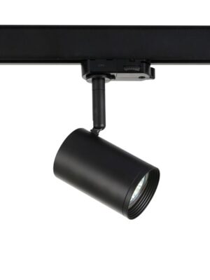 ΣΠΟΤ ΡΑΓΑΣ ΤΡΙΦΑΣΙΚΗ ΑΛΟΥΜΙΝΙΟ ΜΑΥΡΟ ΜΕ ΒΡΑΧΙΩΝΑ ΣΥΜΒΑΤΙΚΟ 1xGU10 IP20 56x88x154mm