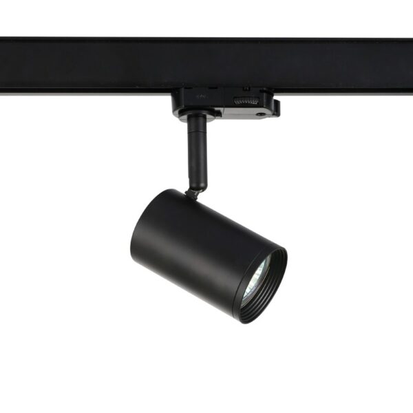 ΣΠΟΤ ΡΑΓΑΣ ΤΡΙΦΑΣΙΚΗ ΑΛΟΥΜΙΝΙΟ ΜΑΥΡΟ ΜΕ ΒΡΑΧΙΩΝΑ ΣΥΜΒΑΤΙΚΟ 1xGU10 IP20 56x88x154mm