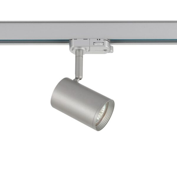 ΣΠΟΤ ΡΑΓΑΣ ΤΡΙΦΑΣΙΚΗ ΑΛΟΥΜΙΝΙΟ ΓΚΡΙ ΜΕ ΒΡΑΧΙΩΝΑ ΣΥΜΒΑΤΙΚΟ 1xGU10 IP20 56x88x154mm