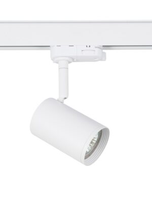 ΣΠΟΤ ΡΑΓΑΣ ΤΡΙΦΑΣΙΚΗ ΑΛΟΥΜΙΝΙΟ ΛΕΥΚΟ ΜΕ ΒΡΑΧΙΩΝΑ ΣΥΜΒΑΤΙΚΟ 1xGU10 IP20 56x88x154mm