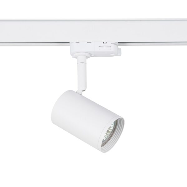 ΣΠΟΤ ΡΑΓΑΣ ΤΡΙΦΑΣΙΚΗ ΑΛΟΥΜΙΝΙΟ ΛΕΥΚΟ ΜΕ ΒΡΑΧΙΩΝΑ ΣΥΜΒΑΤΙΚΟ 1xGU10 IP20 56x88x154mm