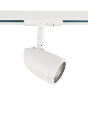 ΣΠΟΤ ΡΑΓΑΣ ΜΟΝΟΦΑΣΙΚΗ ΜΕΤΑΛΛΙΚΟ ΛΕΥΚΟ ΜΕ ΒΡΑΧΙΩΝΑ ΣΥΜΒΑΤΙΚΟ 1xGU10 IP20 56x93x140mm