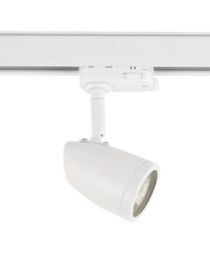 ΣΠΟΤ ΡΑΓΑΣ ΤΡΙΦΑΣΙΚΗ ΜΕΤΑΛΛΙΚΟ ΛΕΥΚΟ ΜΕ ΒΡΑΧΙΩΝΑ ΣΥΜΒΑΤΙΚΟ 1xGU10 IP20 56x93x160mm