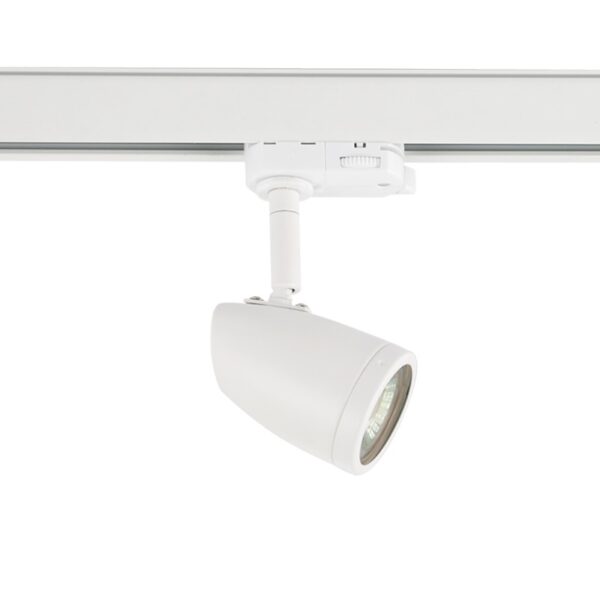 ΣΠΟΤ ΡΑΓΑΣ ΤΡΙΦΑΣΙΚΗ ΜΕΤΑΛΛΙΚΟ ΛΕΥΚΟ ΜΕ ΒΡΑΧΙΩΝΑ ΣΥΜΒΑΤΙΚΟ 1xGU10 IP20 56x93x160mm