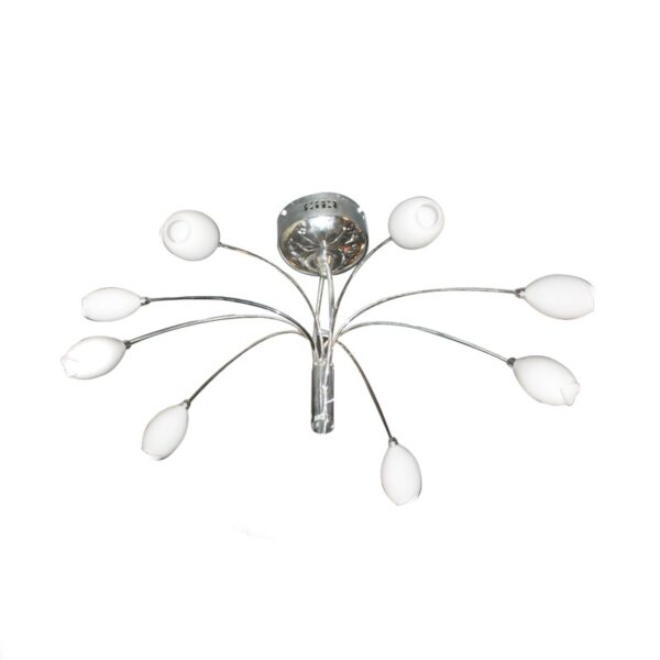 NETTO ΦΩΤΙΣΤΙΚΟ ΟΡΟΦΗΣ ΧΡΩΜΙΟ ΜΕΤΑΛΛΙΚΟ ΣΥΜΒΑΤΙΚΟ 8ΧG4 IP20 Φ800Χ420mm