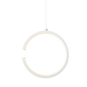 NETTO ΦΩΤΙΣΤΙΚΟ ΚΡΕΜΑΣΤΟ ΛΕΥΚΟ ΜΑΤ ΜΕΤΑΛΛΙΚΟ LED 8W 3000K 750Lm IP20 Φ220Χ1290mm