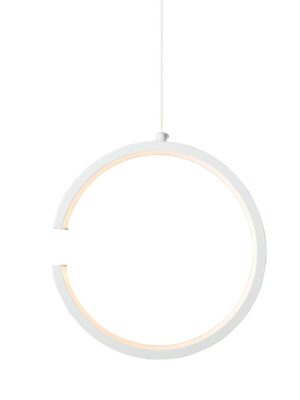 NETTO ΦΩΤΙΣΤΙΚΟ ΚΡΕΜΑΣΤΟ ΛΕΥΚΟ ΜΑΤ ΜΕΤΑΛΛΙΚΟ LED 8W 3000K 750Lm IP20 Φ220Χ1290mm