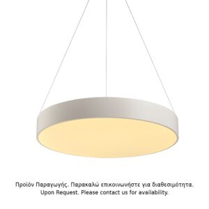 NETTO ΦΩΤΙΣΤΙΚΟ ΚΡΕΜΑΣΤΟ ΛΕΥΚΟ ΜΑΤ ΜΕΤΑΛΛΙΚΟ LED 60W 3000K 4800Lm IP20 Φ750Χ1450mm