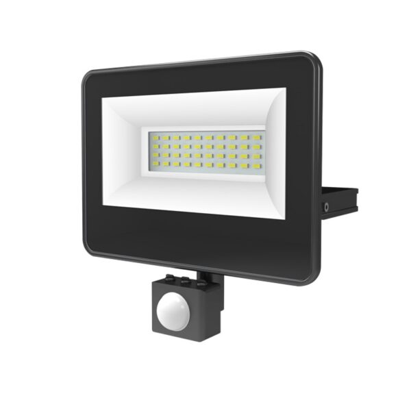 BLACK SENSOR LED SMD ΠΡΟΒΟΛΕΑΣ IP66 30W 6000K 3300LM 230V AC Ra80