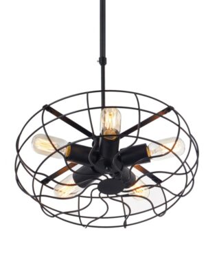 NETTO ΦΩΤΙΣΤΙΚΟ ΚΡΕΜΑΣΤΟ ΜΑΥΡΟ ΜΑΤ ΜΕΤΑΛΛΙΚΟ ΣΥΜΒΑΤΙΚΟ 1ΧΕ27 IP20 Φ410Χ1100mm