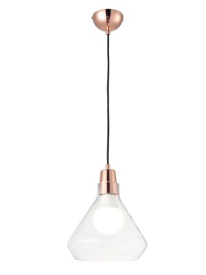 NETTO ΦΩΤΙΣΤΙΚΟ ΚΡΕΜΑΣΤΟ ΓΥΑΛΙΣΤΟ ΧΑΛΚΙΝΟ ΜΕΤΑΛΛΙΚΟ ΣΥΜΒΑΤΙΚΟ 1ΧΕ27 IP20 Φ240Χ1200mm