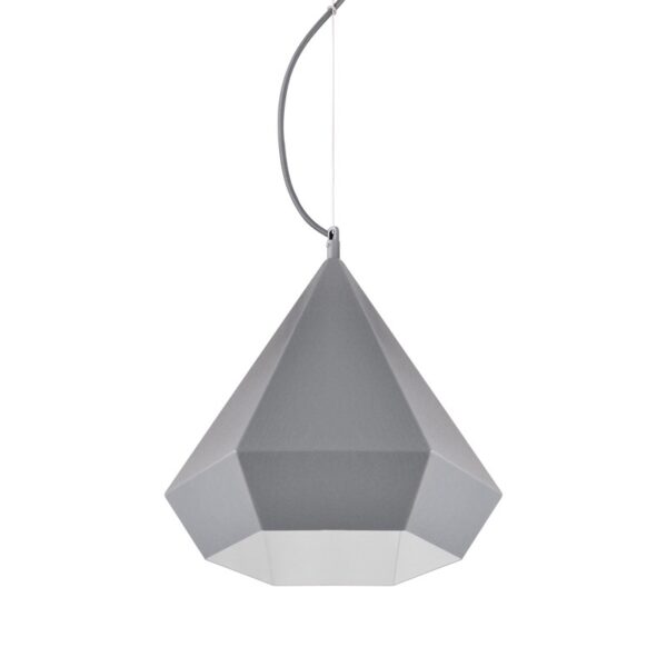 NETTO ΚΡΕΜΑΣΤΟ Φ/Σ 1ΧΕ27 ΜΕΤΑΛΛΙΚΟ ΓΚΡΙ ΠΟΛΥΓΩΝΟ Φ32ΧΗ120CM