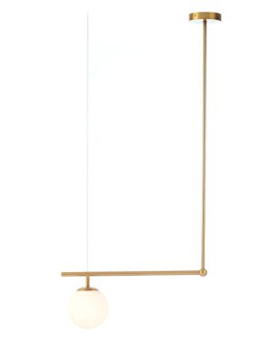 ΚΡΕΜΑΣΤΟ Φ/Σ 1ΧΕ27 ΜΕΤΑΛΛΙΚΟ+ΟΠΑΛ ΓΥΑΛΙ 56X15XH115CM THETIS