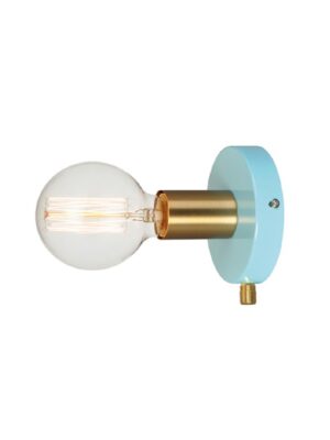 NETTO ΦΩΤΙΣΤΙΚΟ ΕΠΙΤΟΙΧΙΟ ΓΥΑΛΙΣΤΟ ΤΙΡΚΟΥΑΖ ΜΕΤΑΛΛΙΚΟ ΣΥΜΒΑΤΙΚΟ 1ΧΕ27 IP20 Φ120Χ85mm