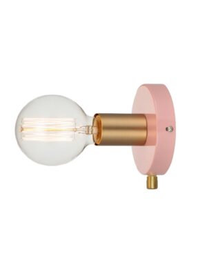 NETTO ΦΩΤΙΣΤΙΚΟ ΕΠΙΤΟΙΧΟ ΣΚΟΥΡΟ ΡΟΖ ΜΕΤΑΛΛΙΚΟ ΣΥΜΒΑΤΙΚΟ 1ΧΕ27 IP20 Φ120Χ85mm