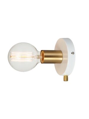 NETTO ΦΩΤΙΣΤΙΚΟ ΕΠΙΤΟΙΧΟ ΓΥΑΛΙΣΤΕΡΟ ΛΕΥΚΟ ΜΕΤΑΛΛΙΚΟ ΣΥΜΒΑΤΙΚΟ 1ΧΕ27 IP20 Φ120Χ85mm