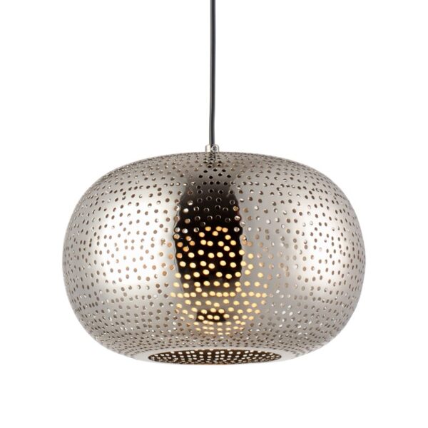 NETTO ΦΩΤΙΣΤΙΚΟ ΚΡΕΜΑΣΤΟ ΓΥΑΛΙΣΤΕΡΟ ΝΙΚΕΛΙΟ ΜΕΤΑΛΛΙΚΟ ΣΥΜΒΑΤΙΚΟ 1ΧΕ27 IP20 Φ300Χ1200mm