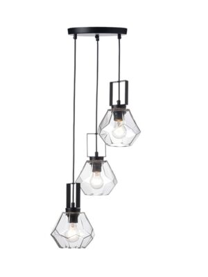 NETTO ΦΩΤΙΣΤΙΚΟ ΚΡΕΜΑΣΤΟ ΔΙΑΦΑΝΟ ΓΥΑΛΙΝΟ ΣΥΜΒΑΤΙΚΟ 3ΧΕ27 IP20 Φ370Χ1015mm