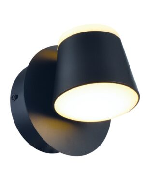 LUCIDO-ΦΩΤΙΣΤΙΚΟ ΕΠΙΤΟΙΧΟ ΑΜΜΩΔΕΣ ΜΑΥΡΟ ΜΕΤΑΛΛΙΚΟ LED 8W 3000K 640LM IP20 12X12X13CM