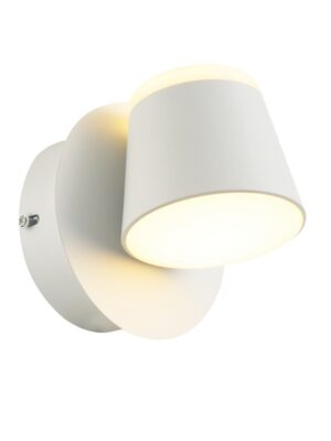 LUCIDO-ΦΩΤΙΣΤΙΚΟ ΕΠΙΤΟΙΧΟ ΑΜΜΩΔΕΣ ΛΕΥΚΟ ΜΕΤΑΛΛΙΚΟ LED 8W 3000K 640LM IP20 12X12X13CM