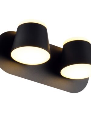 LUCIDO-ΦΩΤΙΣΤΙΚΟ ΕΠΙΤΟΙΧΟ ΑΜΜΩΔΕΣ ΜΑΥΡΟ ΜΕΤΑΛΛΙΚΟ LED 16W 3000K 1280LM IP20 27X12X11CM