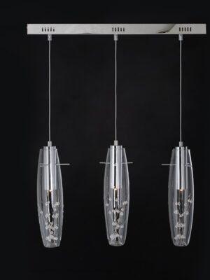 NETTO ΦΩΤΙΣΤΙΚΟ ΚΡΕΜΑΣΤΟ ΧΡΩΜΙΟ ΜΕΤΑΛΛΙΚΟ LED 9W 3000K 360Lm IP20 650Χ1000mm