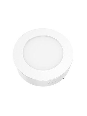 LED ΠΑΝΕΛ ΟΡΟΦΗΣ ΛΕΥΚΟ ΣΤΡΟΓΓΥΛΟ 230V AC 6W 3000K 450LM Ra80  Φ117mm