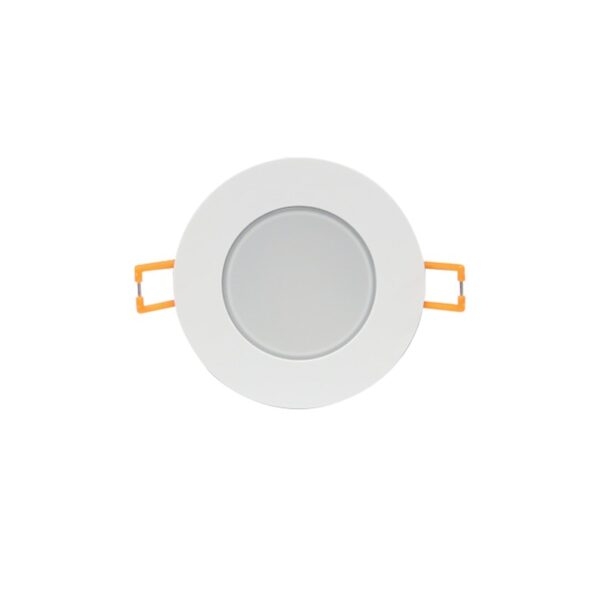 LED ΣΠΟΤ ΛΕΥΚΟ ΣΤΡΟΓΓΥΛΟ 230V AC 8W 3.000K 640LM 120° IP65 Ra80