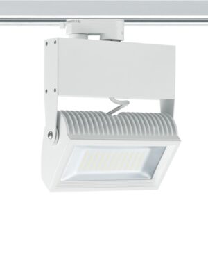 WHITE LED TRACK LIGHT 45W 3000K 4WIRES 80° 3500LM 230V Ra8