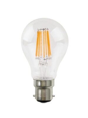 FILAMENT LED A60 8W 2700K 230V AC 890LM RA80 30000HRS 360°