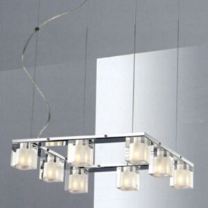 NETTO ΦΩΤΙΣΤΙΚΟ ΚΡΕΜΑΣΤΟ ΧΡΩΜΙΟ ΜΕΤΑΛΛΙΚΟ ΣΥΜΒΑΤΙΚΟ 8ΧG9 IP20 440Χ440Χ1000mm