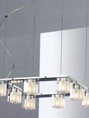 NETTO ΦΩΤΙΣΤΙΚΟ ΚΡΕΜΑΣΤΟ ΧΡΩΜΙΟ ΜΕΤΑΛΛΙΚΟ ΣΥΜΒΑΤΙΚΟ 8ΧG9 IP20 440Χ440Χ1000mm