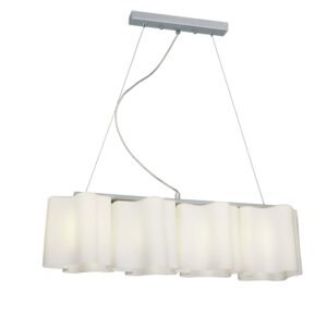 NETTO ΚΡΕΜΑΣΤΟ 4X60W ΓΥΑΛΙ ΟΠΑΛ ΜΑΝΤΗΛΙ