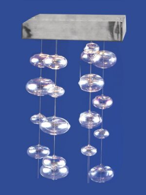 NETTO ΦΩΤΙΣΤΙΚΟ ΟΡΟΦΗΣ ΧΡΩΜΙΟ ΜΕΤΑΛΛΙΚΟ ΣΥΜΒΑΤΙΚΟ 2ΧGU10 IP20 120Χ300Χ560mm