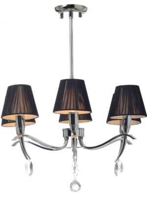 NETTO ΦΩΤΙΣΤΙΚΟ ΚΡΕΜΑΣΤΟ ΧΡΩΜΙΟ ΜΕΤΑΛΛΙΚΟ ΣΥΜΒΑΤΙΚΟ 6ΧΕ14 IP20 Φ560Χ653mm