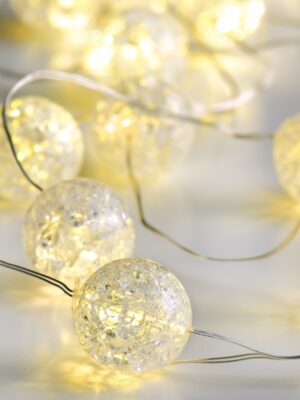 ΛΑΜΠΑΚΙΑ ΔΙΑΚΟΣΜΗΤΙΚΑ ΣΧΕΔΙΟ ΣΤΡΟΓΓΥΛΗ ΜΠΑΛΑ ΣΕΙΡΑ 20 LED 1.2W ΘΕΡΜΟ ΛΕΥΚΟ ΑΣΗΜΙ ΚΑΛΩΔΙΟ ΧΑΛΚΟΥ ΚΑΙ ΜΠΑΤΑΡΙΑ 2xAA IP20 2m+100mm