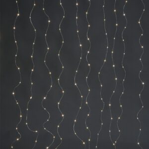 ΛΑΜΠΑΚΙΑ ΚΟΥΡΤΙΝΑ 400 LED ΣΕ ΣΕΙΡΑ ΘΕΡΜΟ ΛΕΥΚΟ ΜΕ ΤΗΛΕΧΕΙΡΙΣΤΗΡΙΟ & USB ΑΝΤΑΠΤΟΡΑ ΑΣΗΜΙ ΚΑΛΩΔΙΟ ΧΑΛΚΟΥ 3m IP44 2x2mm